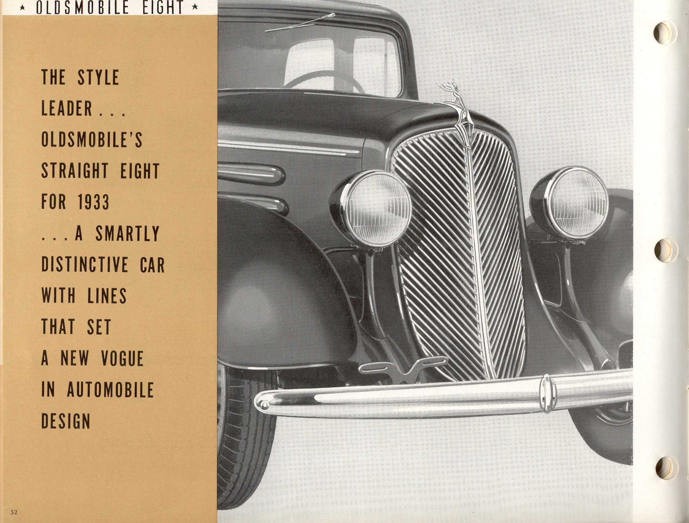 1933 Oldsmobile Motor Cars Booklet Page 43